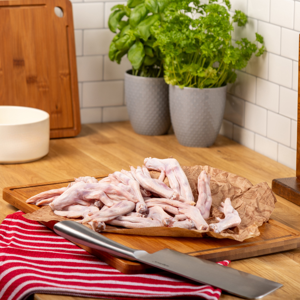 1kg duck feet sourced from free range birds