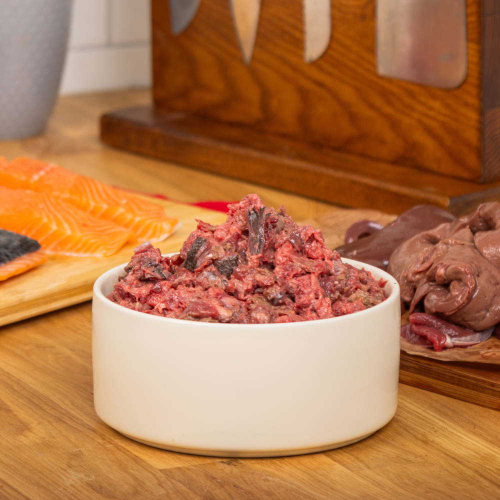 1kg Salmon and Wild Venison with Lamb offal 80-10-10