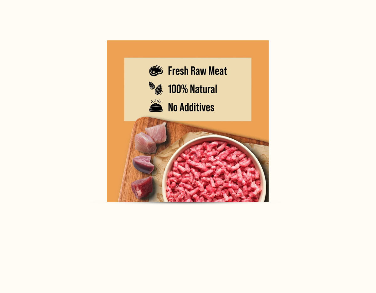 DIBO Free Flow Mince Turkey, Lamb & Offal 1kg - RRP £4.69