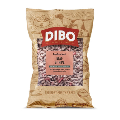 DIBO Free Flow Mince Beef and Tripe 1kg - RRP £4.69