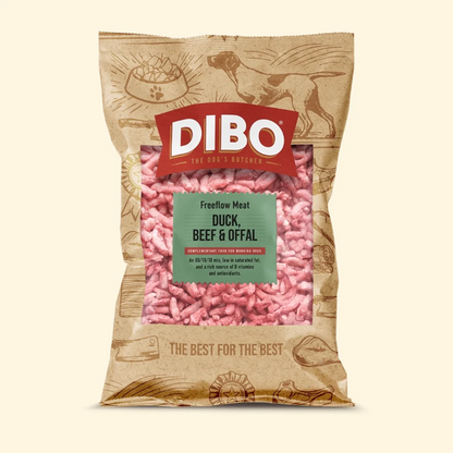 DIBO Free Flow Mince Duck, Beef and Offal - RRP £4.89