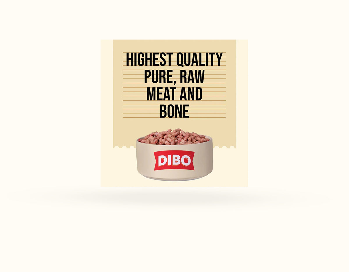 DIBO Free Flow Mince Chicken and Rabbit 90/10 1kg - RRP £4.69