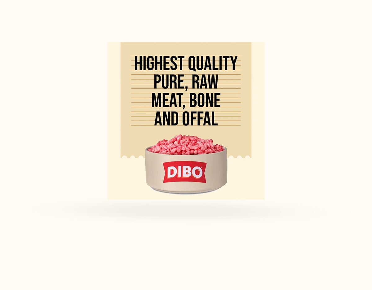 DIBO Free Flow Mince Goose, Lamb & Offal 1kg - RRP £4.69