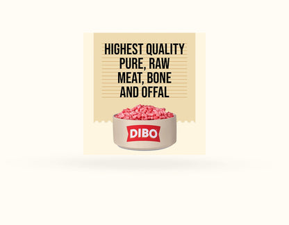 DIBO Free Flow Mince Goose, Lamb & Offal 1kg - RRP £4.69