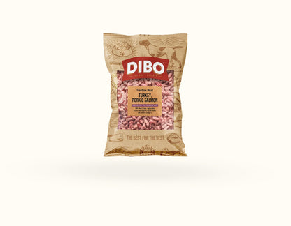DIBO Free Flow Mince Turkey, Pork and Salmon 1kg - RRP £4.19