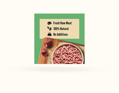 DIBO Free Flow Mince Venison 90/10 1kg - RRP £4.69