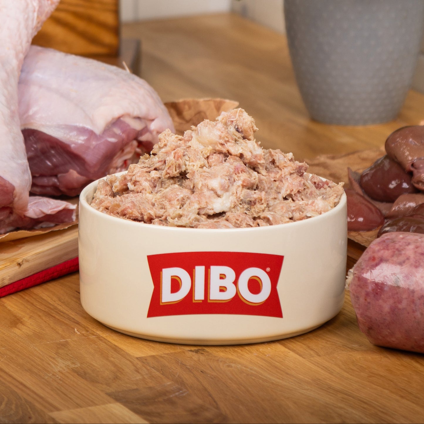 DIBO 80/10/10 Turkey Mix Chubb (454g)
